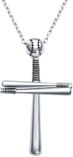 S925 Sterling Silver Baseball Pendant 