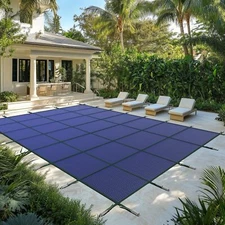 ColourTree Inground Pool Safety Cover - Triple Stitched & Rain Permeability