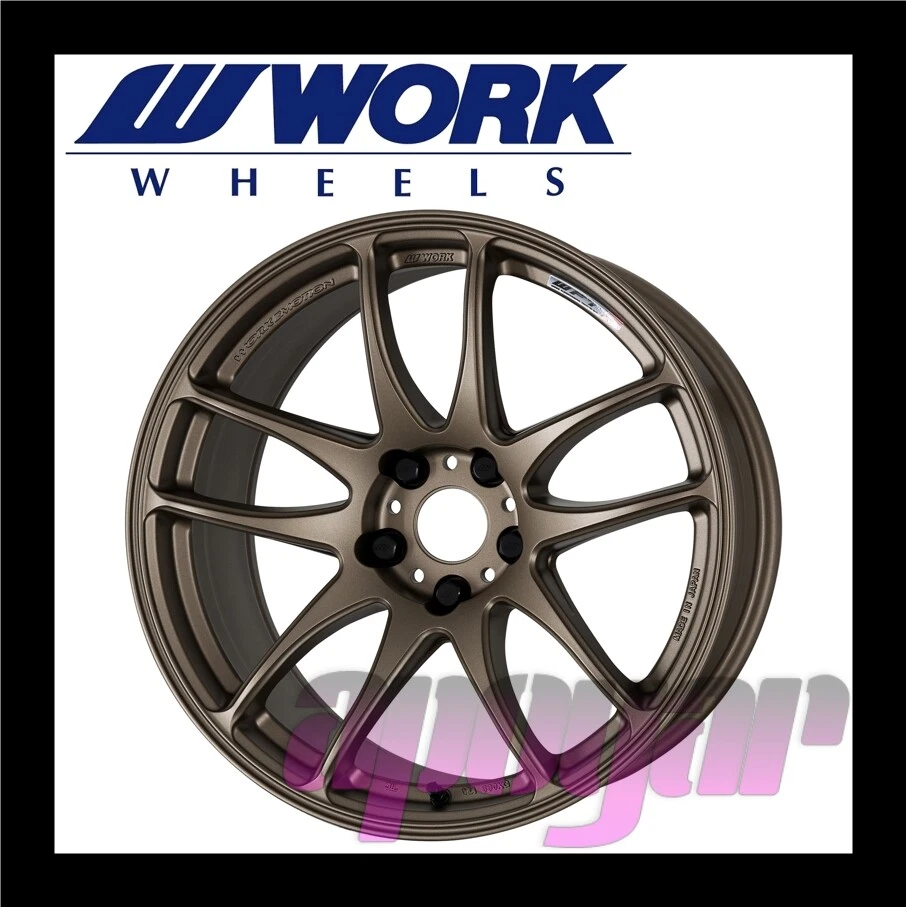 WORK EMOTION CR Kiwami WHEEL (1pcs) 18 inch 9.5J 0 5H 114.3 Ashed Titanium (AHG)