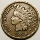 1896 Indian Head Cent Penny VF-EF "Actual Coin Pictured"