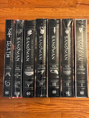 ABSOLUTE SANDMAN VOLUMES 1-5 + OVERTURE + DEATH, HC DC VERTIGO *BRAND NEW* 