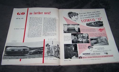 Vintage January 1956 Trailer Topics Magazine - Picture 9 of 14