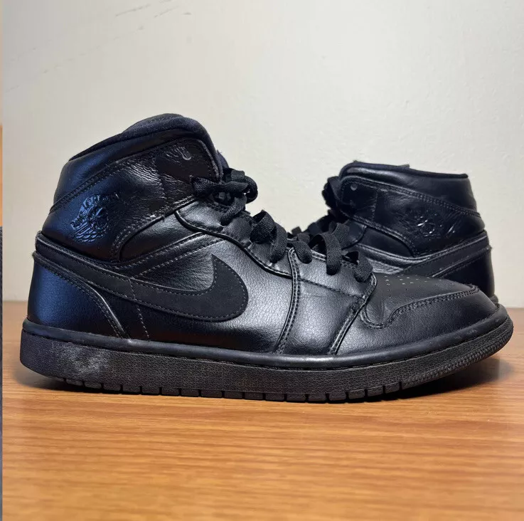 Nike aj1 black sale