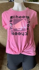 NWT JUSTICE GIRLS CHEERS SPORTS TEE SIZE 10  LATTICES COMPRESSION SHORTS SET
