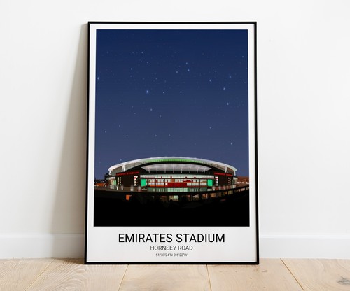 ARSENAL STADIUM DRUCK FOTO POSTER SQUAD TEAM SQUAD JESUS ARTETA GESCHENK EMIRATE - Bild 1 von 5