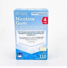 Rite Aid Nicotine Gum 4 Mg Each Uncoated Original Flavor 110 Pieces