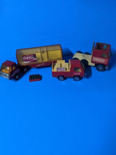 VINTAGE BUDDY L Metal COCA COLA Truck/Trailer Coke Crates