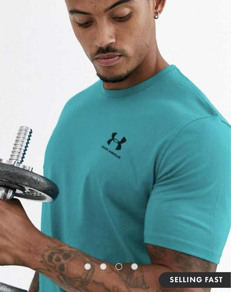 Camiseta Under Armour Hombre Estilo Deportivo Cuello Redondo Deporte-Correr-Gimnasio M,L @oferta Foto 3 de 4