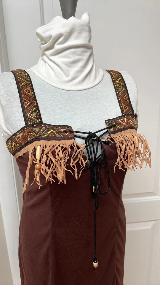 Disfraz indio sexy adulto, talla pequeña Foto 2 de 4