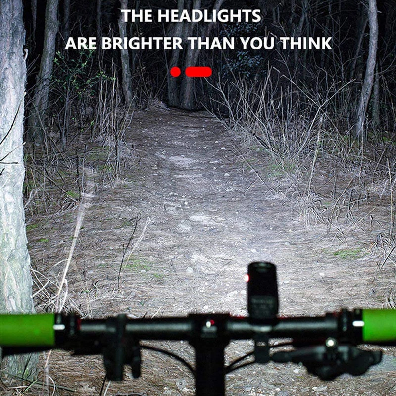 Bike Light Set Rechargeable LED Bicycle Lights Waterproof Headlight Front Rear