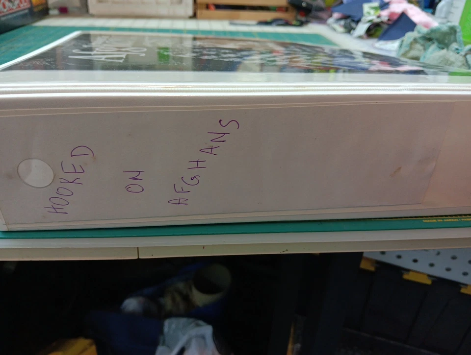 House of White Birches Hooked on Afghans 50 Afghans to Crochet 3 Ring Binder - Image 3 of 4