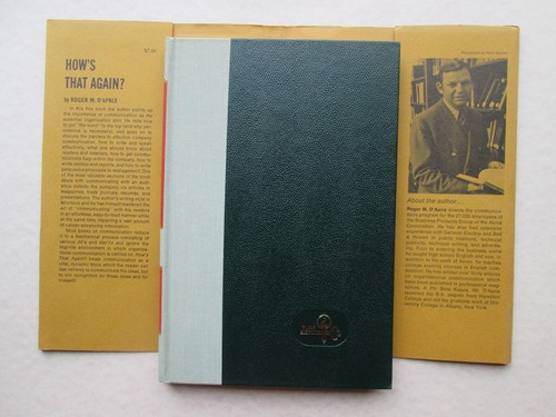 HOW'S THAT AGAIN? by Roger M. D'Aprix 1971 1st Edition EFFECTIVE COMMUNICATION - Picture 4 of 10