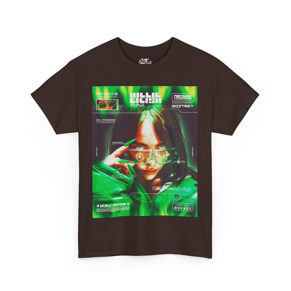 Billie Eillish Inspired Techno Graphic Unisex Heavy Cotton