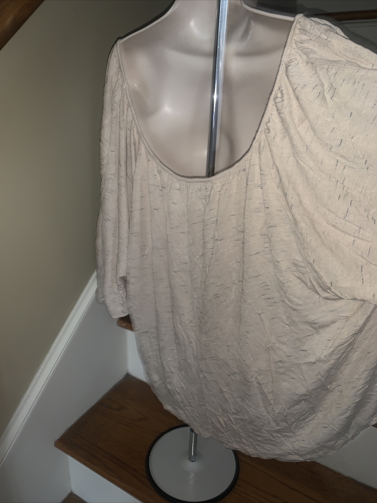 WILLI SMITH Extra Long Dolman Sleeve Batwing Oversized Top Blouse Sz  M ❤️tb132 image 7