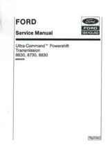 Ford Tractor 8630 8730 8830 Powershift Transmission Workshop Service Manual