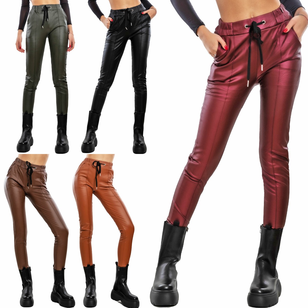 Bordeaux Pantaloni In Vinile Asos Pantaloni Gmbh In Vinile - Main Image