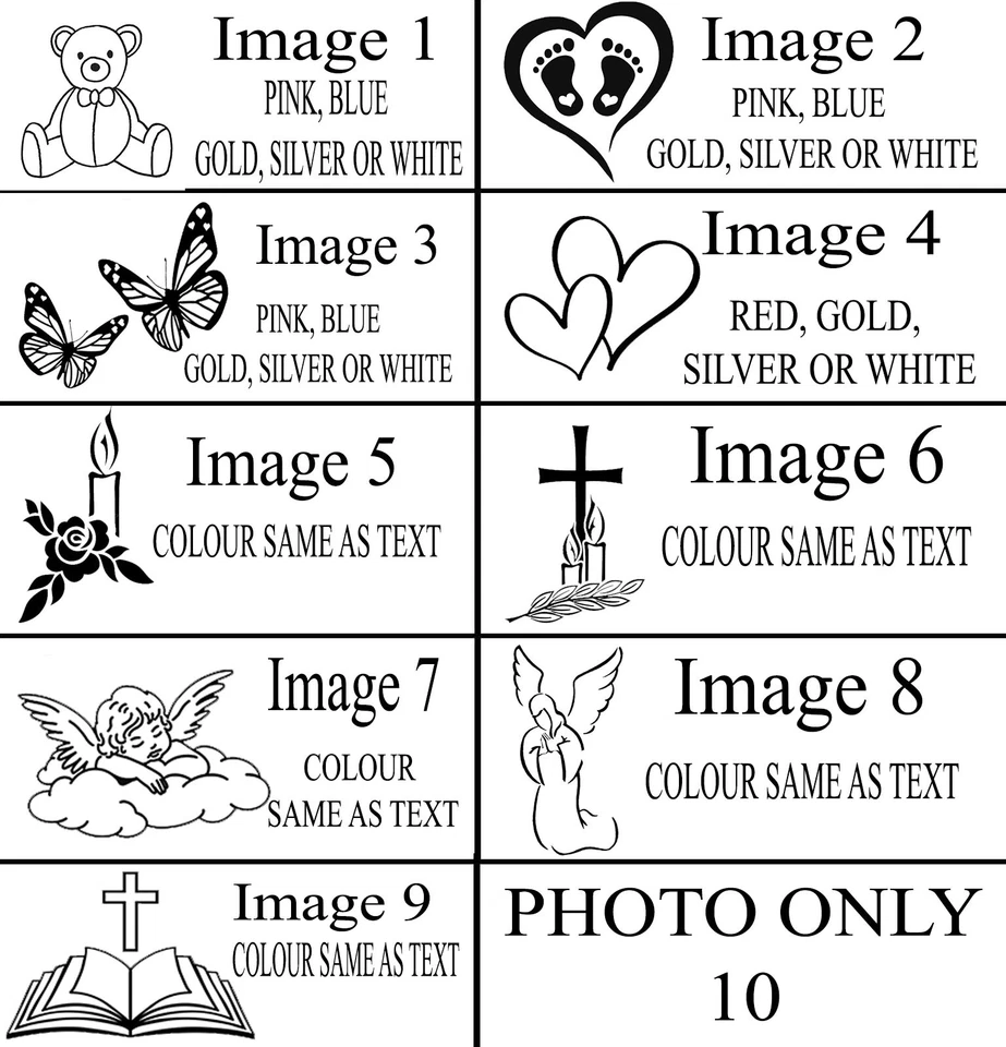 Personalised Photo Granite Memorial Plaque Grave Marker Headstone Engraved - Image 2 of 4