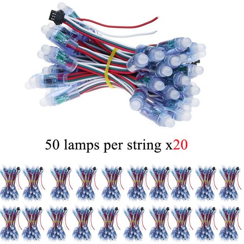 5V 12V Addressable LED Pixel String Light WS2811 RGB Programmable Lamps 1000pcs - Picture 15 of 15