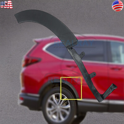 Texas-E-Parts Rear Passenger Side Door Flare Molding Trim – For 2017-2022 Honda CR-V (Black, Part #75390-TLA-A01)