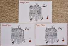 NEUVES ! LOT DE 3 CARTES POSTALES HERMÈS 24 FAUBOURG ST HONORÉ PARIS