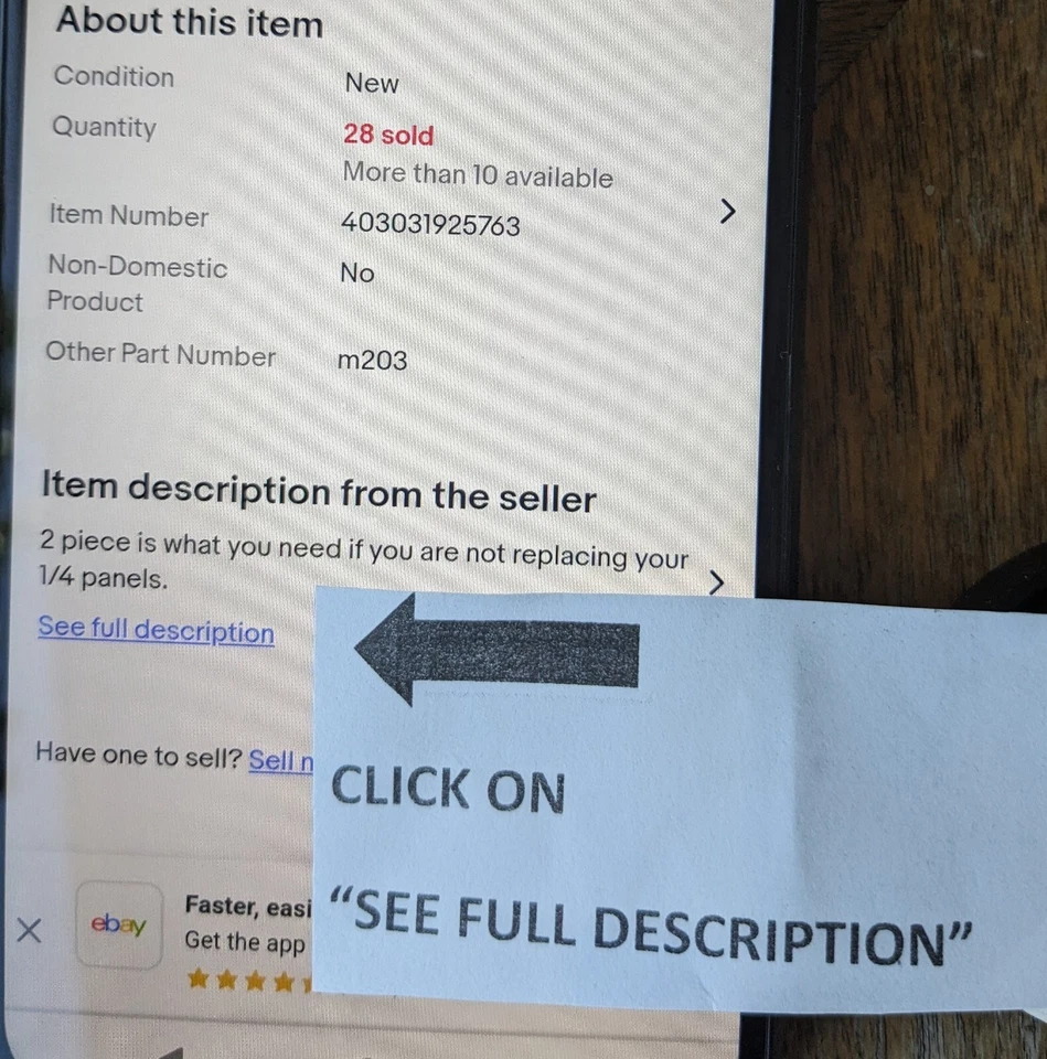 1970-72 Duster Roof Rail Weatherstrip Dart Sport Demon USA Metro Rubber Seal - Image 2 of 2