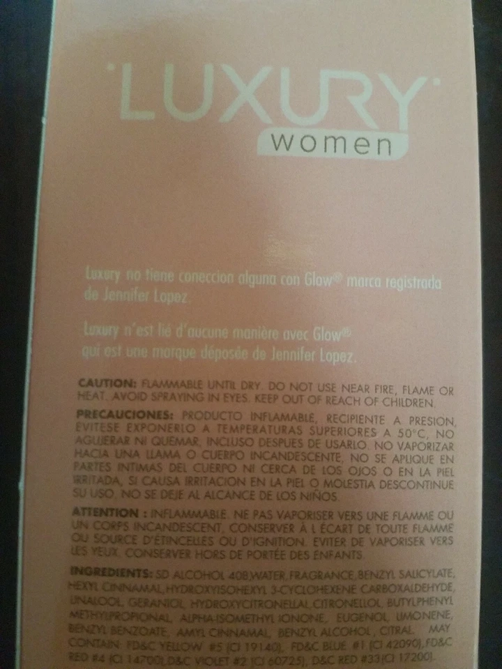 Luxury Women #33 Perfume Spray Feminino 2,5 oz 75ml Eau De Toilette Novo-ENVIO 24 - Imagem 4 de 4