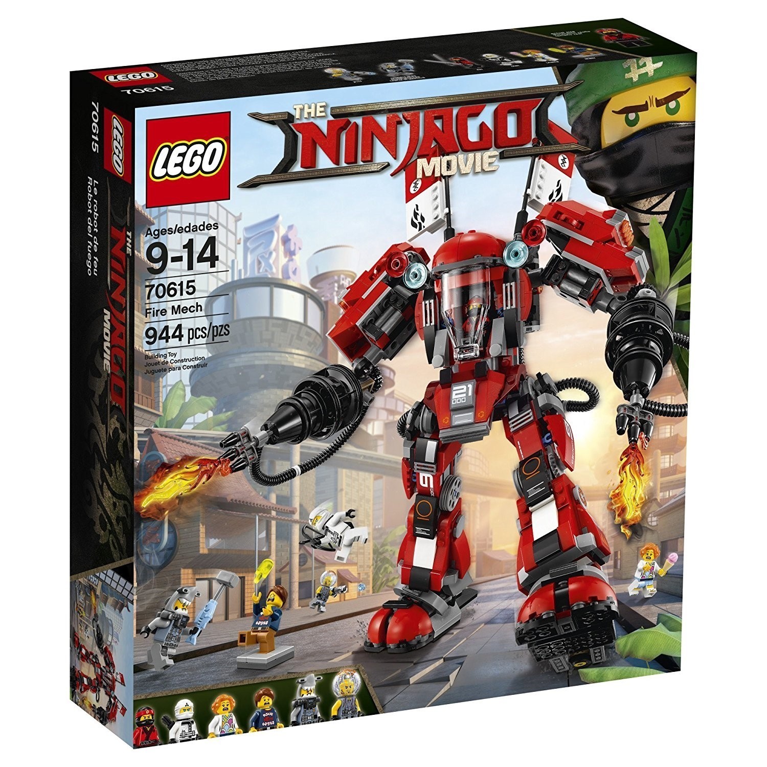 LEGO THE NINJAGO MOVIE Fire Mech Building Kit 70615 LEGO THE NINJAGO MOVIE Fire Mech Building Kit 70615