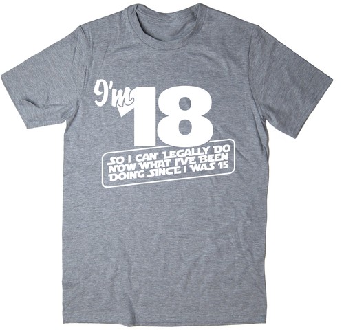 I'm 18 - Funny 18th Birthday T-shirt - Picture 2 of 6