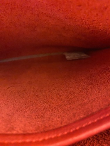 BOLSA COMPACTA COACH VINTAGE ROJA LATÓN 9620 EE. UU. - Imagen 16 de 18