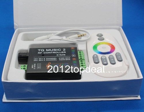 Sound Audio LED RGB RF Music Controller Touch Remote 2 Channel 12-24VDC 18A - Picture 2 of 5