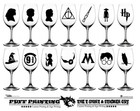 Kids x14 harry  Stickers , Decals Craft part  Vinyl  Wine Glass Stickers Party