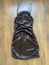 H And M Brown Bodycon Dress Size M, good condition 