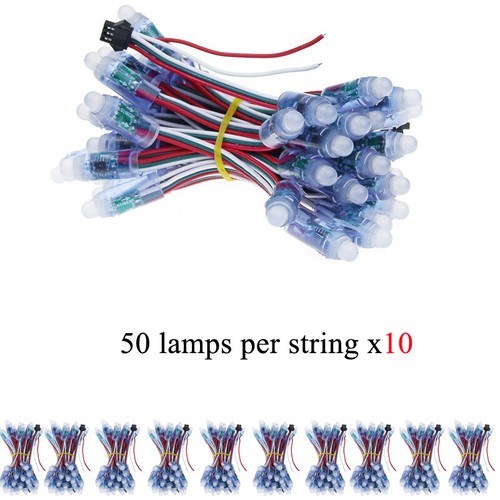 5V 12V Addressable LED Pixel String Light WS2811 RGB Programmable Lamps 1000pcs - Picture 14 of 15