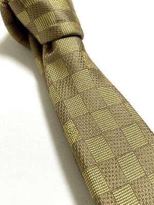 Louis Vuitton Damier Gold Silk Tie