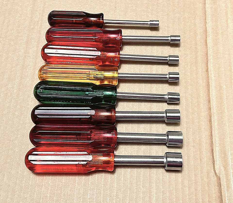 Lote de 8 - Xcelite HS-6-18 eixo oco padrão 8 peças drivers de porca - Imagem 2 de 4