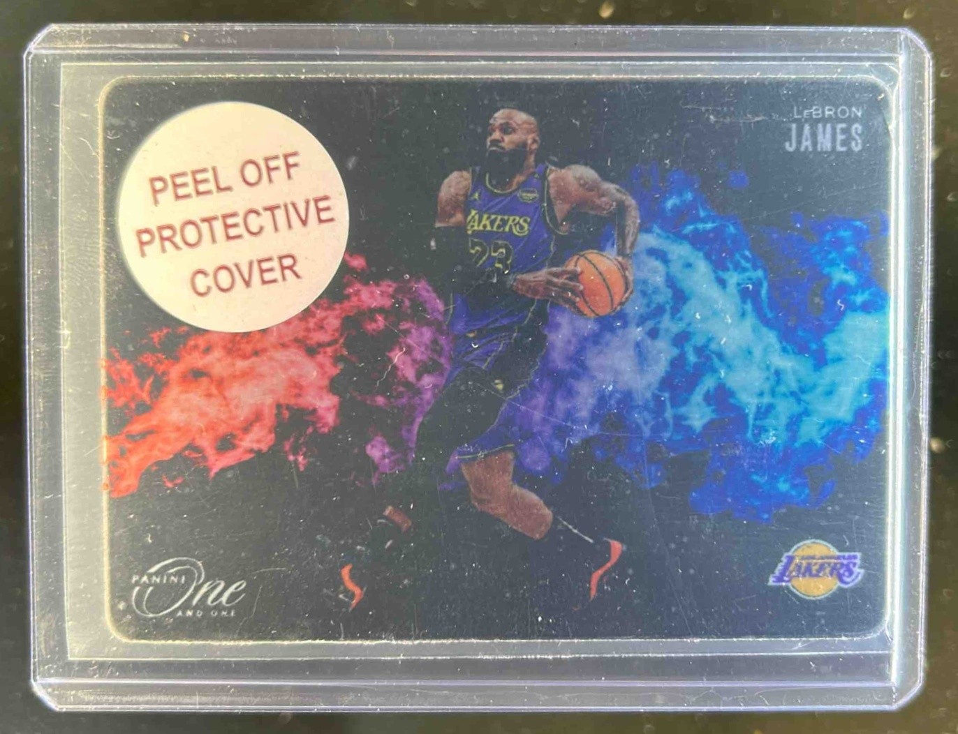 2024-25 Panini One and One LeBron James Black Color Blast #11 Lakers