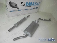 Imasaf Auspuffset Ab Kat für VW Golf II 2 1.6 55KW 1983-1992| Mitteltopf+Endtopf