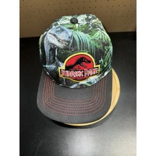 Jurassic World Park Kids Youth Flat Bill Hat Cap Snapback Dinosaur One Size