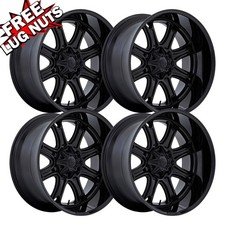 Set-4 Fuel Darkstar 22x9 6x135 Mattegloss Black 1mm Wheels Rims 22 Inch Set-4 Fuel Darkstar 22x9 6x135 Mattegloss Black 1mm Wheels Rims 22 Inch