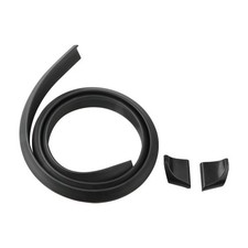 Universal Fit Car Trunk Roof Spoiler Matte Black Rubber Rear Trunk Lip