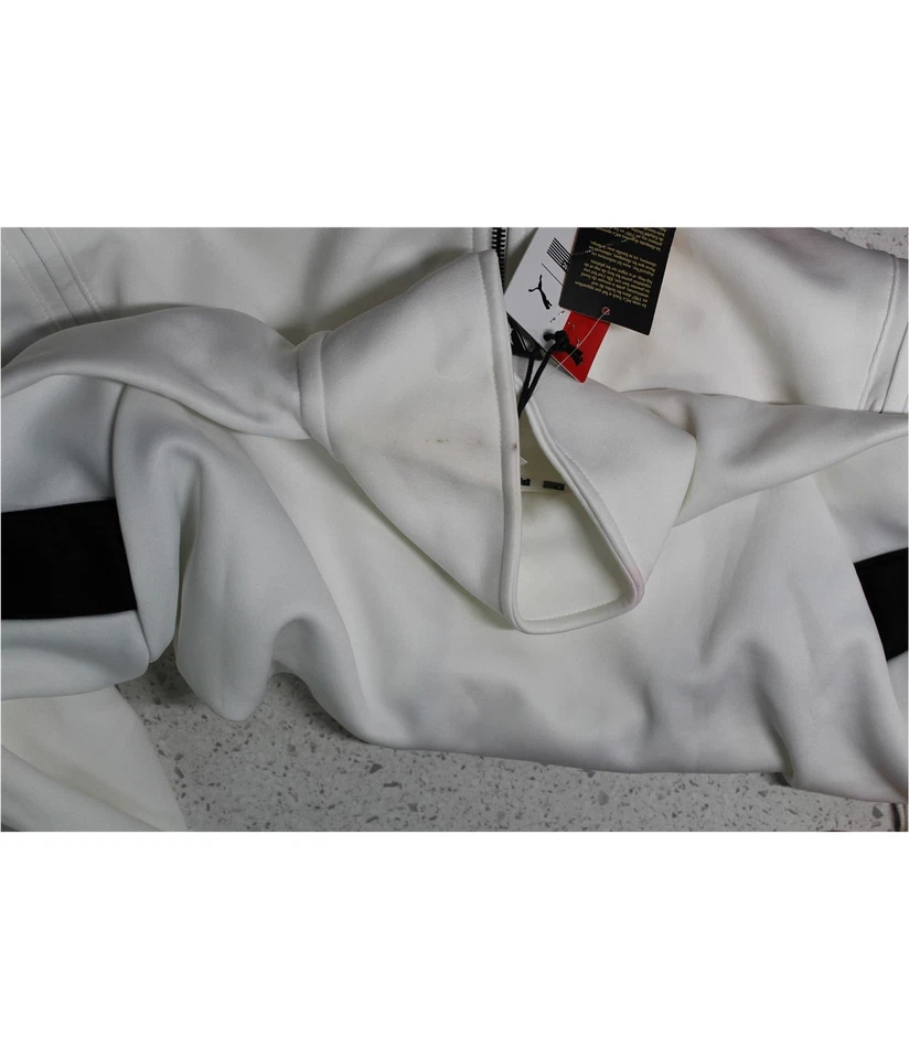 Puma Mens TMC Marathon Track Jacket Sweatshirt, white, XL - Image 4 of 4