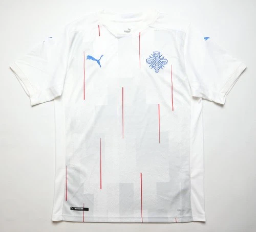 Iceland 2020/2021 Away Football Kit Shirt Soccer Jersey Puma White Size S Small