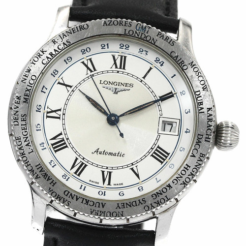 LONGINES Lindbergh GMT Automatic Men's Watch L2.611.4 Used