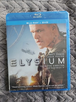 Elysium Blu-ray + DVD 2013 SEALED NEW Matt Damon BLU RAY EXCLUSIVES + Sp Feature