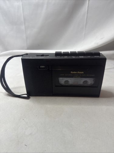 Vintage Radio Shack CTR-76 Voice Activated Portable Cassette Tape Recorder, Good