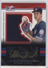 2017 USA Baseball Stars & Stripes Black Gold Jersey 22/38 Ethan Wood Auto 0i76