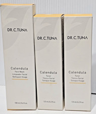 3 Pcs- Farmasi Dr. C. Tuna Calendula 1x Face Wash 3.4 fl.oz  2x Toner 4.2 fl.oz