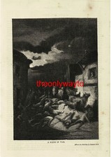 Eine Szene im Krieg, G Dore, Buchillustration (Druck), 1877