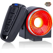 Waterproof Bicycle Alarm with Remote - Integrated Tail Light and Horn