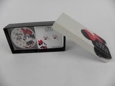 Disney Minnie Mouse Pink Crystal Stud Earrings and Bonus Trinket Dish